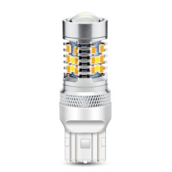 LED keturių kontaktų amerikietiškų automobilių posūkio gabarito/DRL lemputė,komplektas,  W21W / T20 / 7443